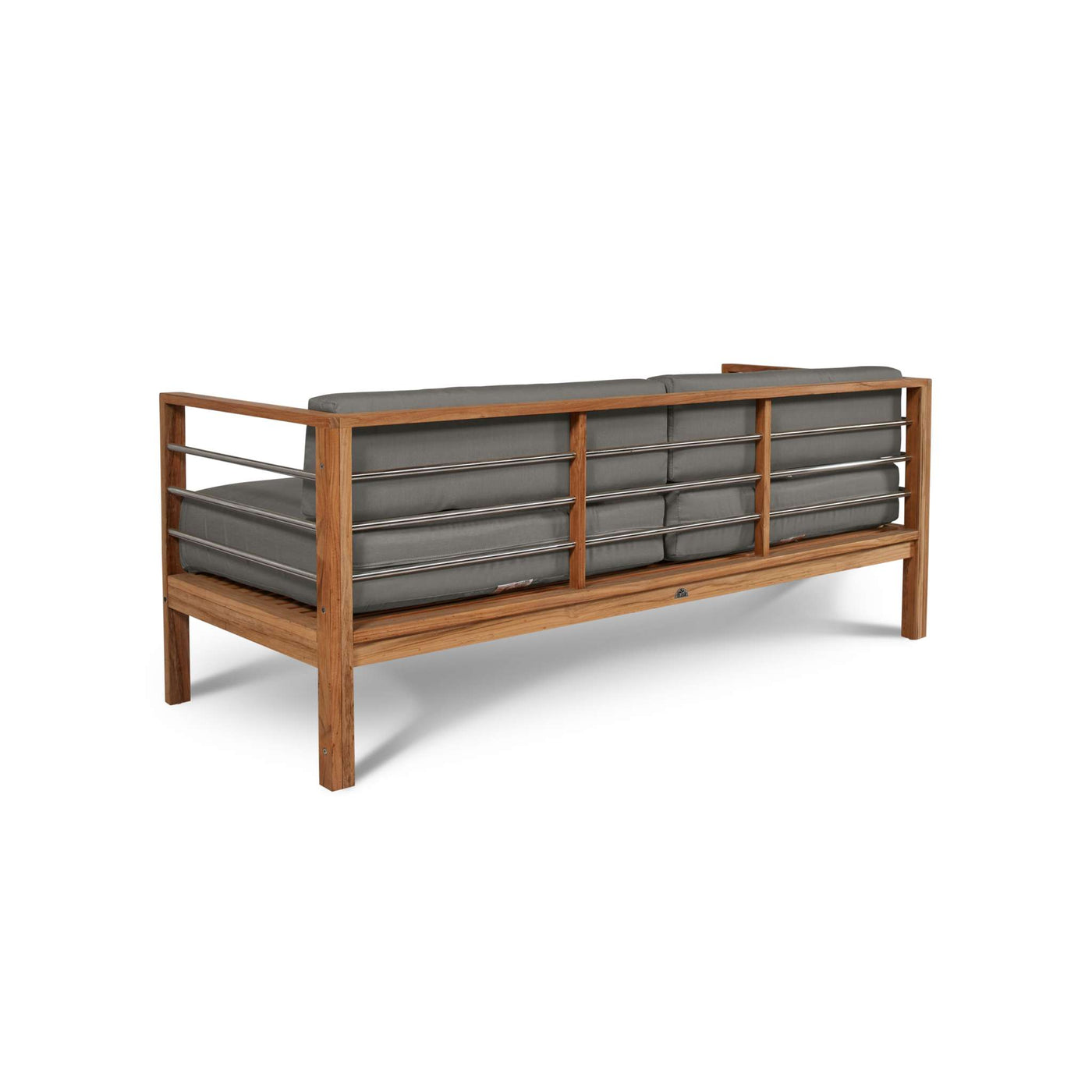 SoHo Teak Outdoor Sofa with Sunbrella® Canvas Cushion