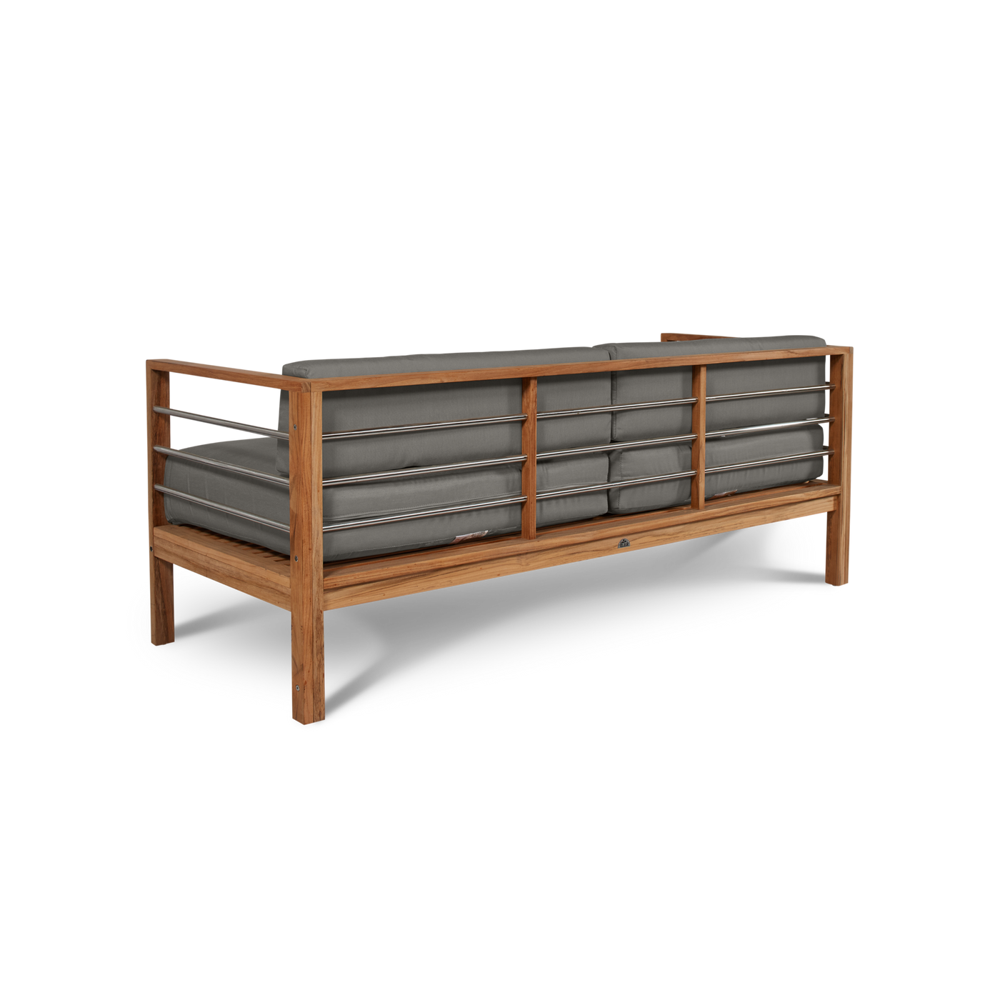 SoHo Teak Outdoor Sofa with Sunbrella® Canvas Cushion