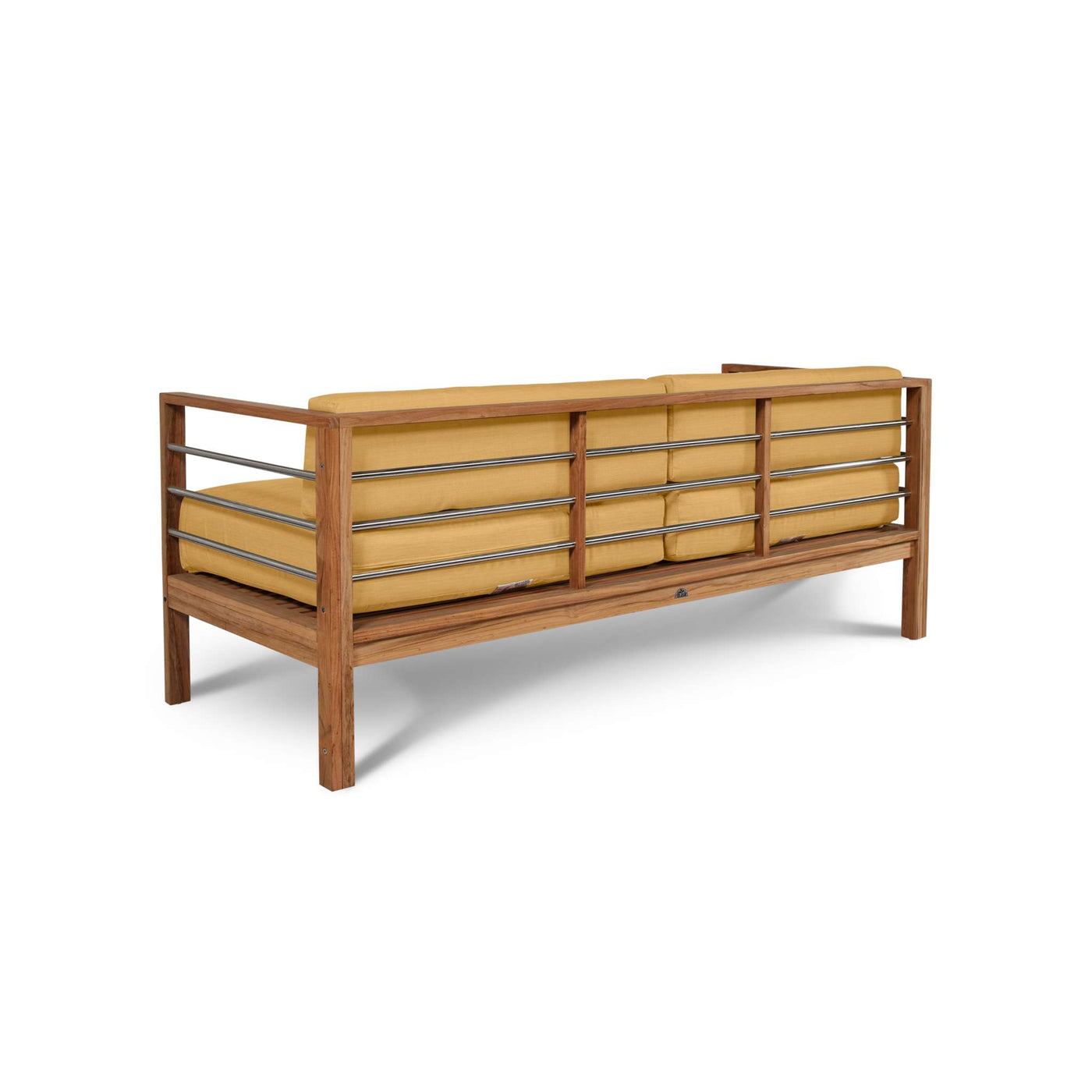 SoHo Teak Outdoor Sofa with Sunbrella® Canvas Cushion