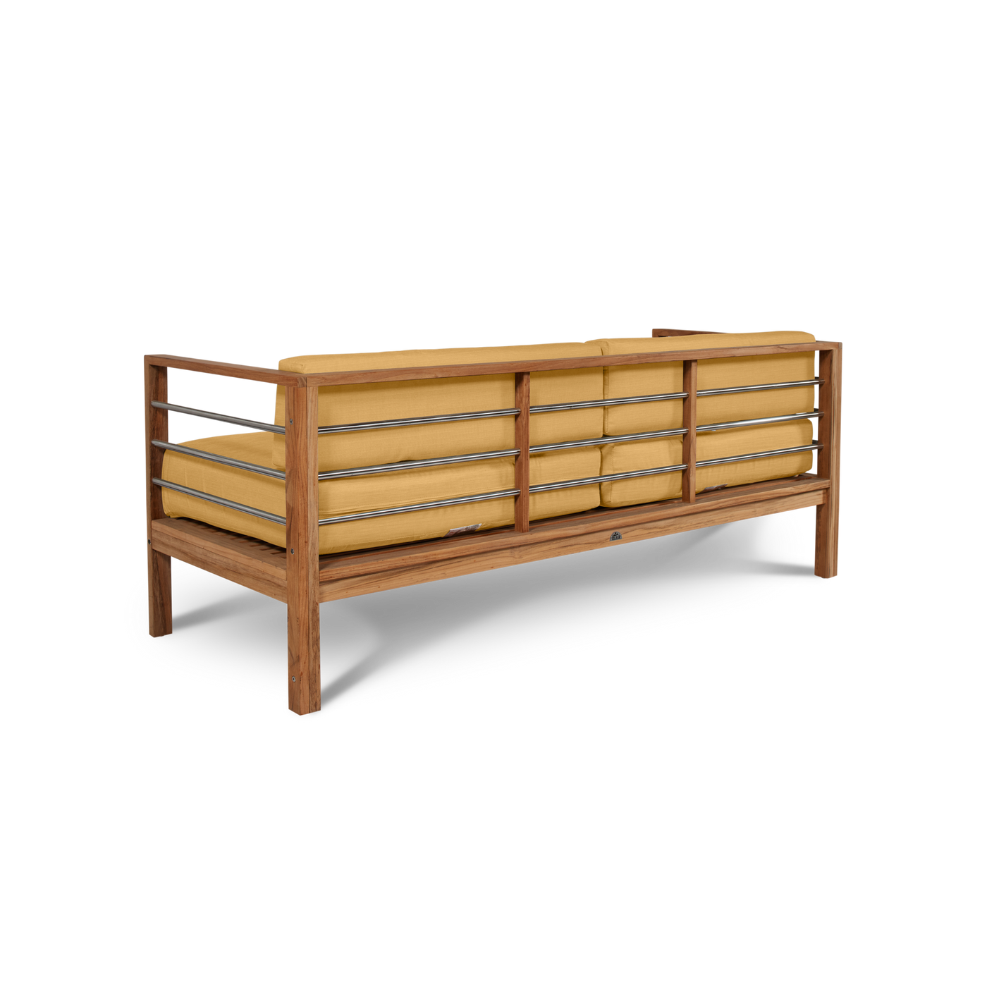 SoHo Teak Outdoor Sofa with Sunbrella® Canvas Cushion