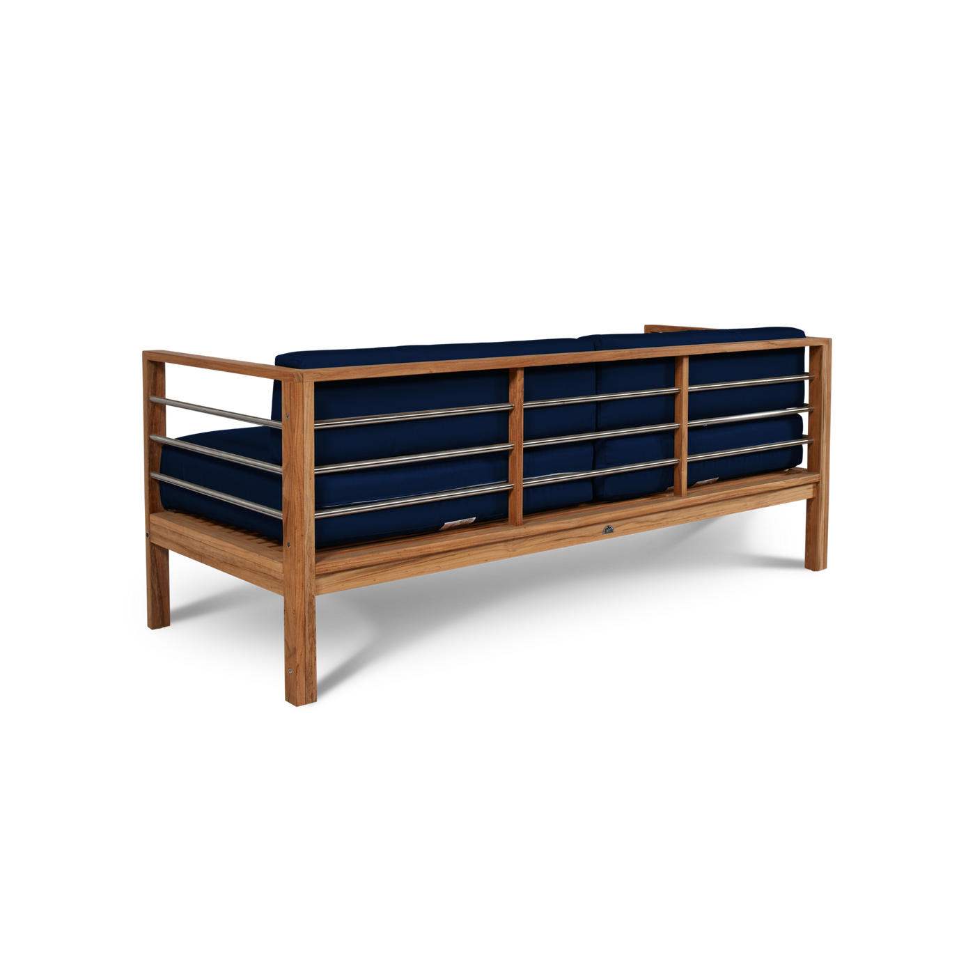 SoHo Teak Outdoor Sofa with Sunbrella® Canvas Cushion