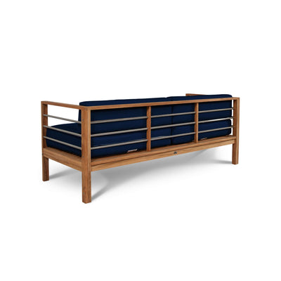 SoHo Teak Outdoor Sofa with Sunbrella® Canvas Cushion