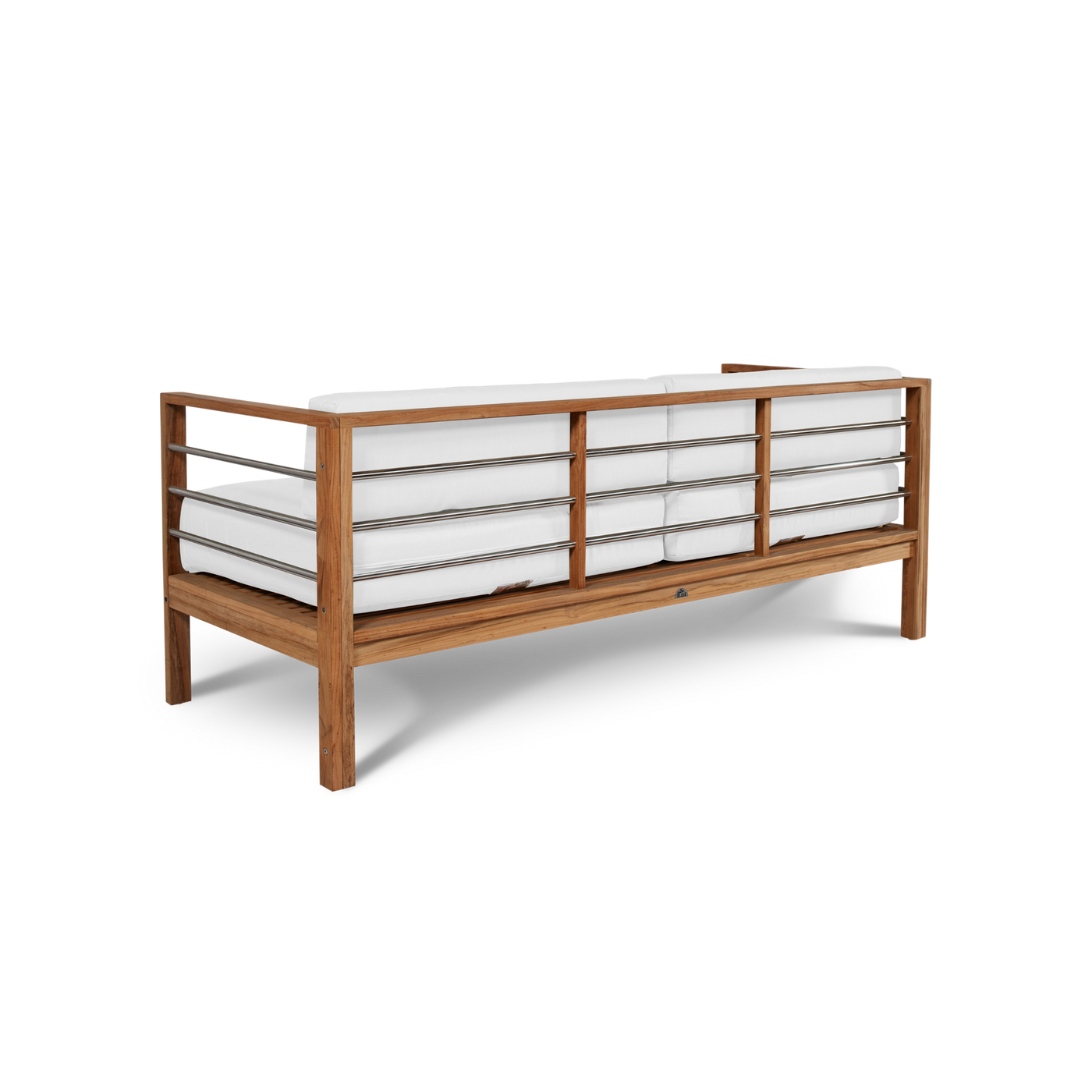 SoHo Teak Outdoor Sofa with Sunbrella® Canvas Cushion