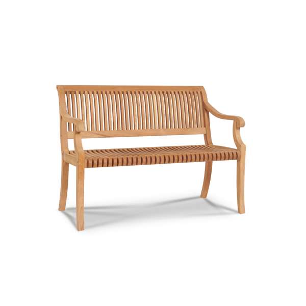 Palm 2-Person Teak Outdoor Bench