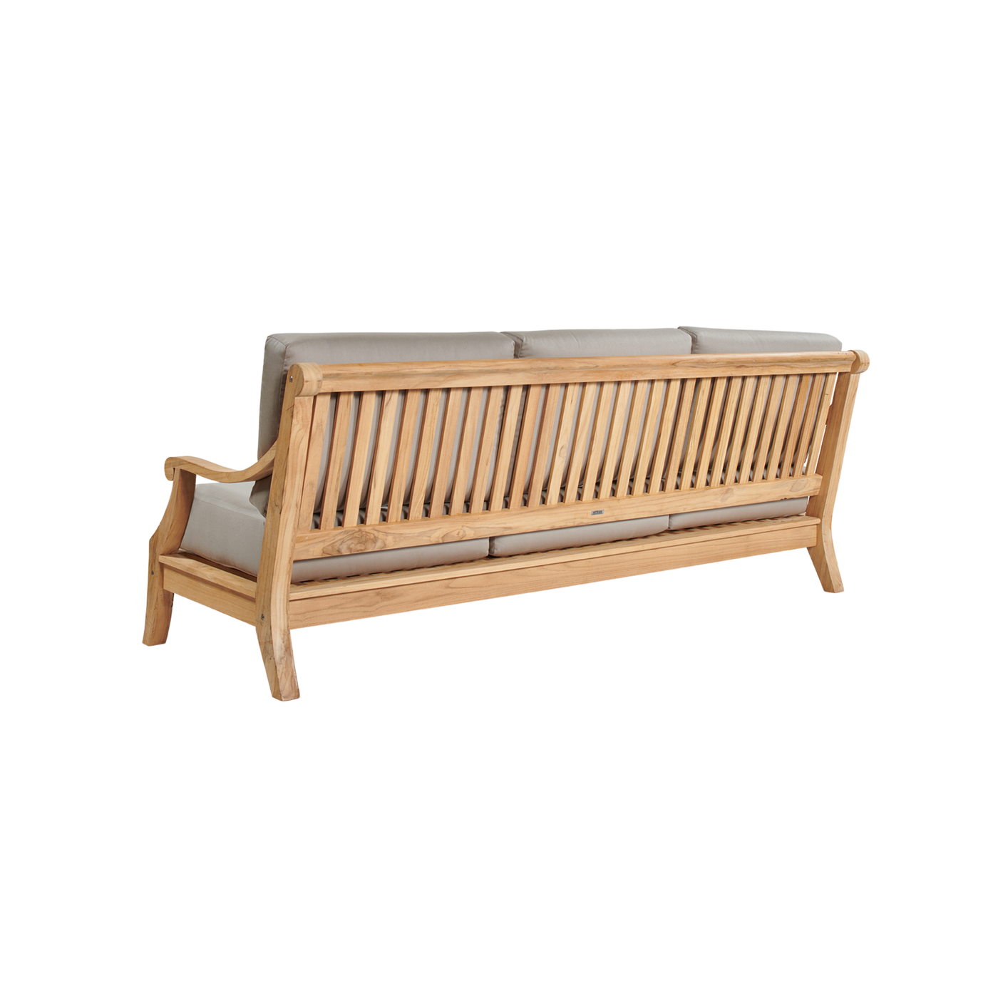 Sonoma 3-Person Teak Outdoor Sofa with Sunbrella® Antique Beige Cushion