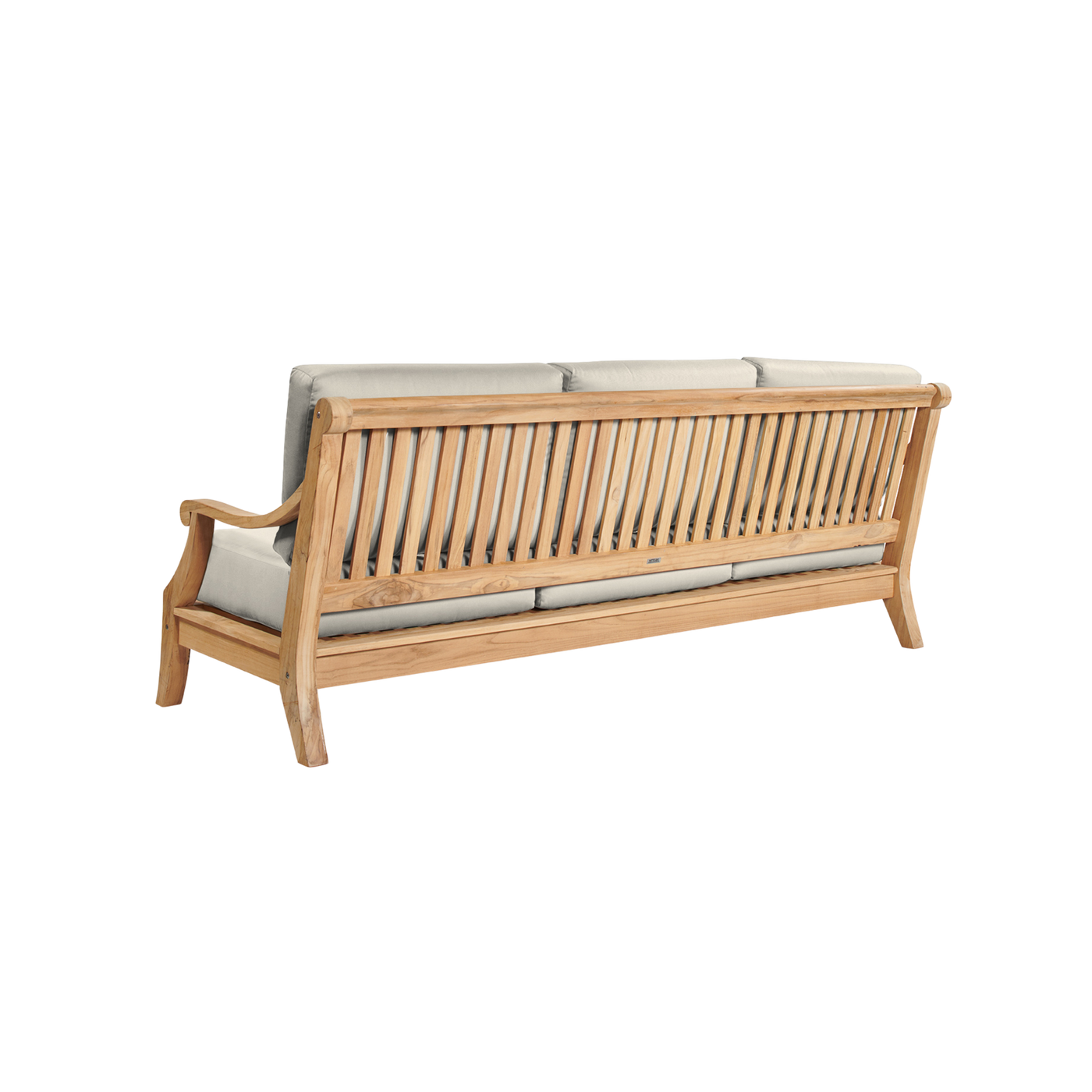 Sonoma 3-Person Teak Outdoor Sofa with Sunbrella® Antique Beige Cushion