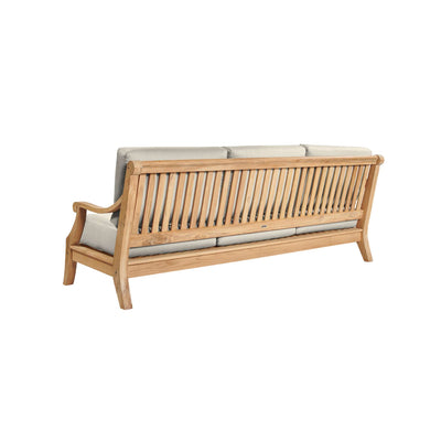 Sonoma 3-Person Teak Outdoor Sofa with Sunbrella® Antique Beige Cushion