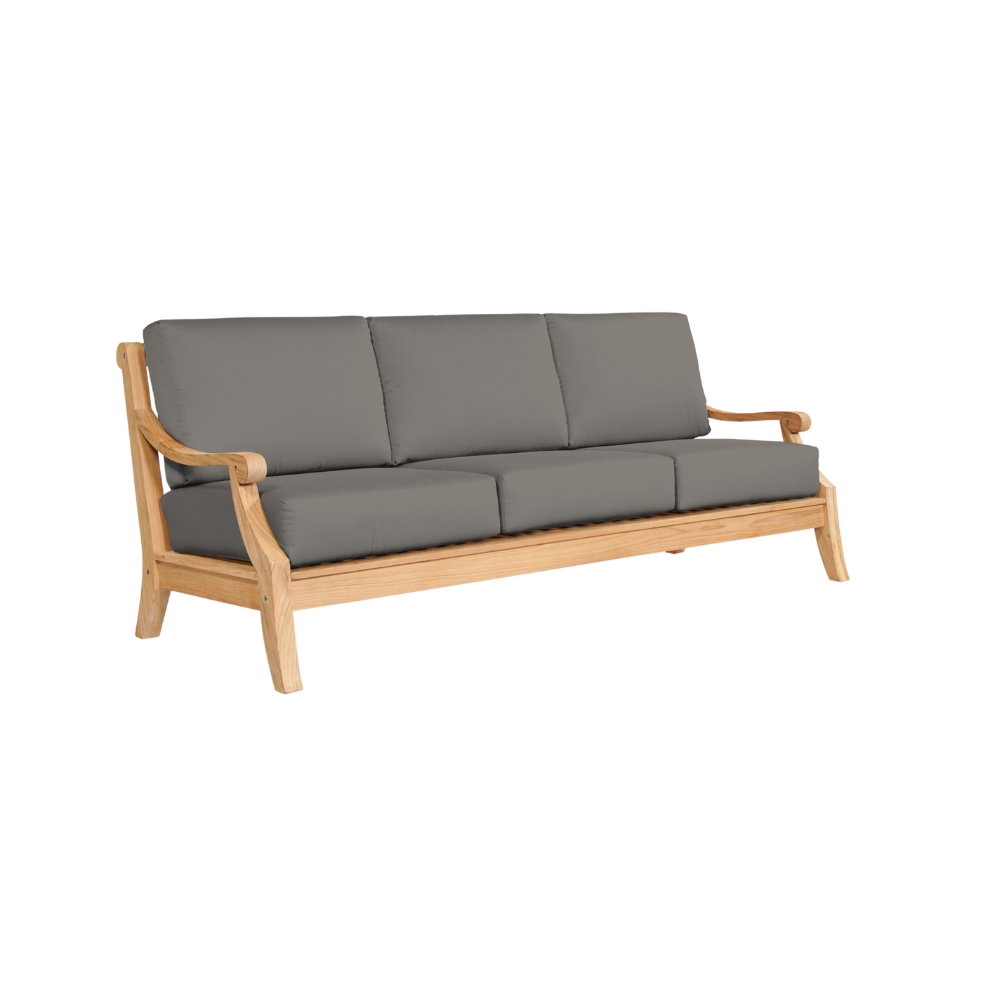 Sonoma 3-Person Teak Outdoor Sofa with Sunbrella® Antique Beige Cushion