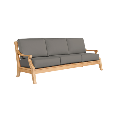 Sonoma 3-Person Teak Outdoor Sofa with Sunbrella® Antique Beige Cushion