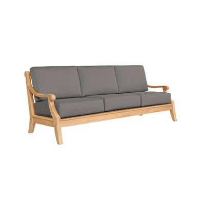 Sonoma 3-Person Teak Outdoor Sofa with Sunbrella® Antique Beige Cushion