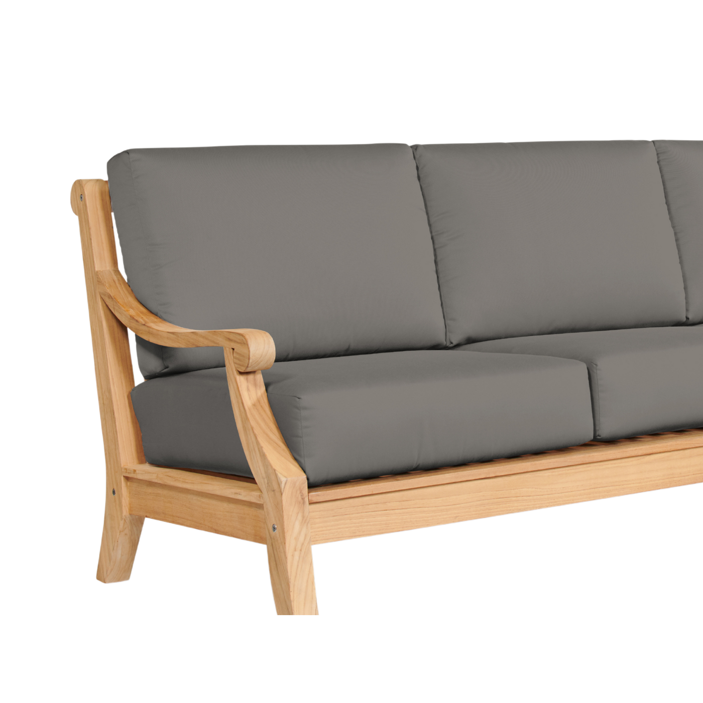 Sonoma 3-Person Teak Outdoor Sofa with Sunbrella® Antique Beige Cushion