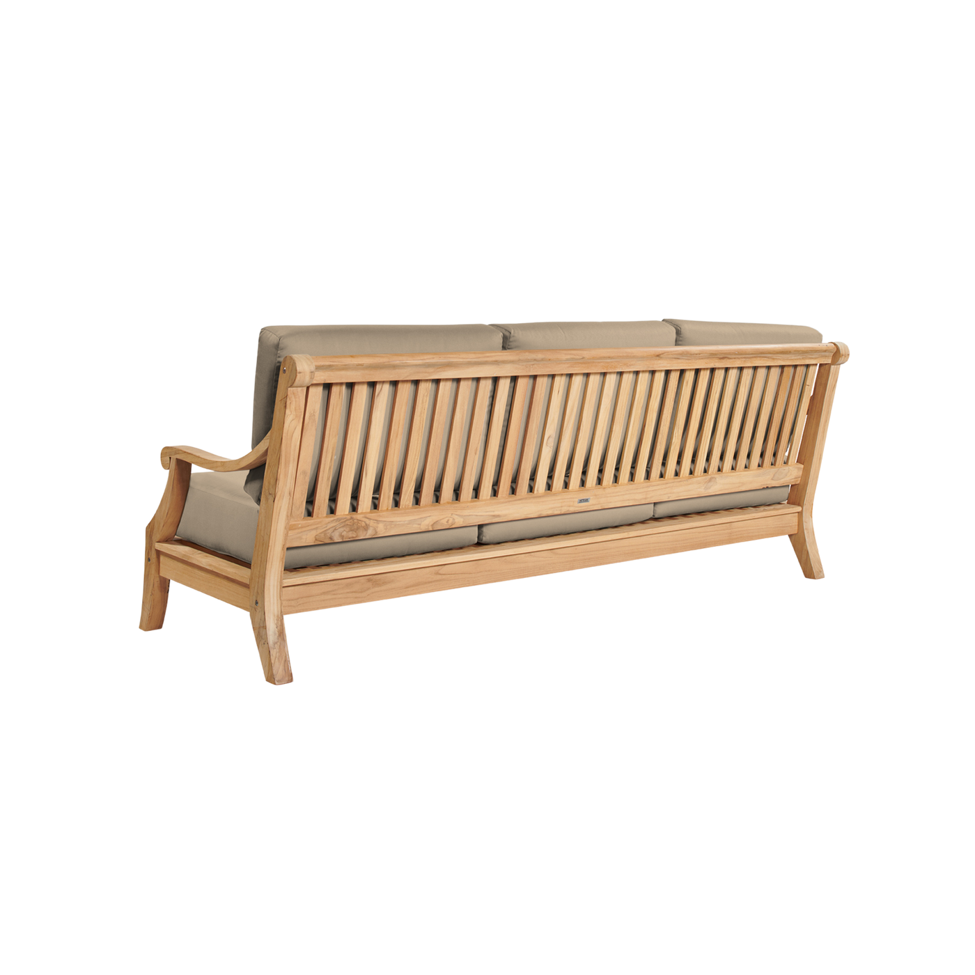 Sonoma 3-Person Teak Outdoor Sofa with Sunbrella® Antique Beige Cushion