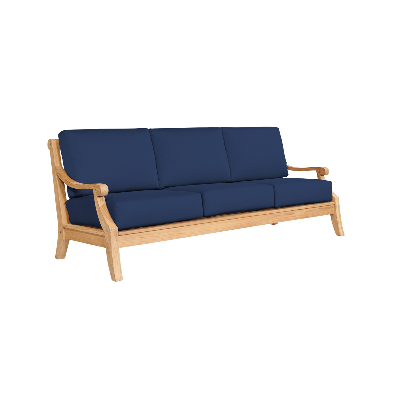 Sonoma 3-Person Teak Outdoor Sofa with Sunbrella® Antique Beige Cushion
