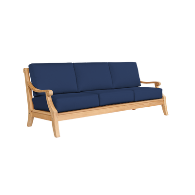 Sonoma 3-Person Teak Outdoor Sofa with Sunbrella® Antique Beige Cushion