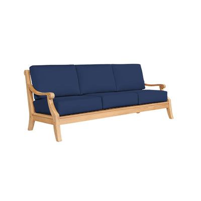 Sonoma 3-Person Teak Outdoor Sofa with Sunbrella® Antique Beige Cushion