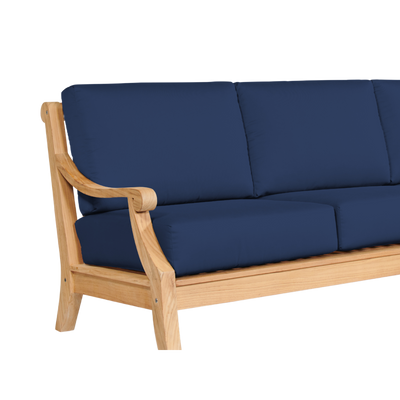 Sonoma 3-Person Teak Outdoor Sofa with Sunbrella® Antique Beige Cushion