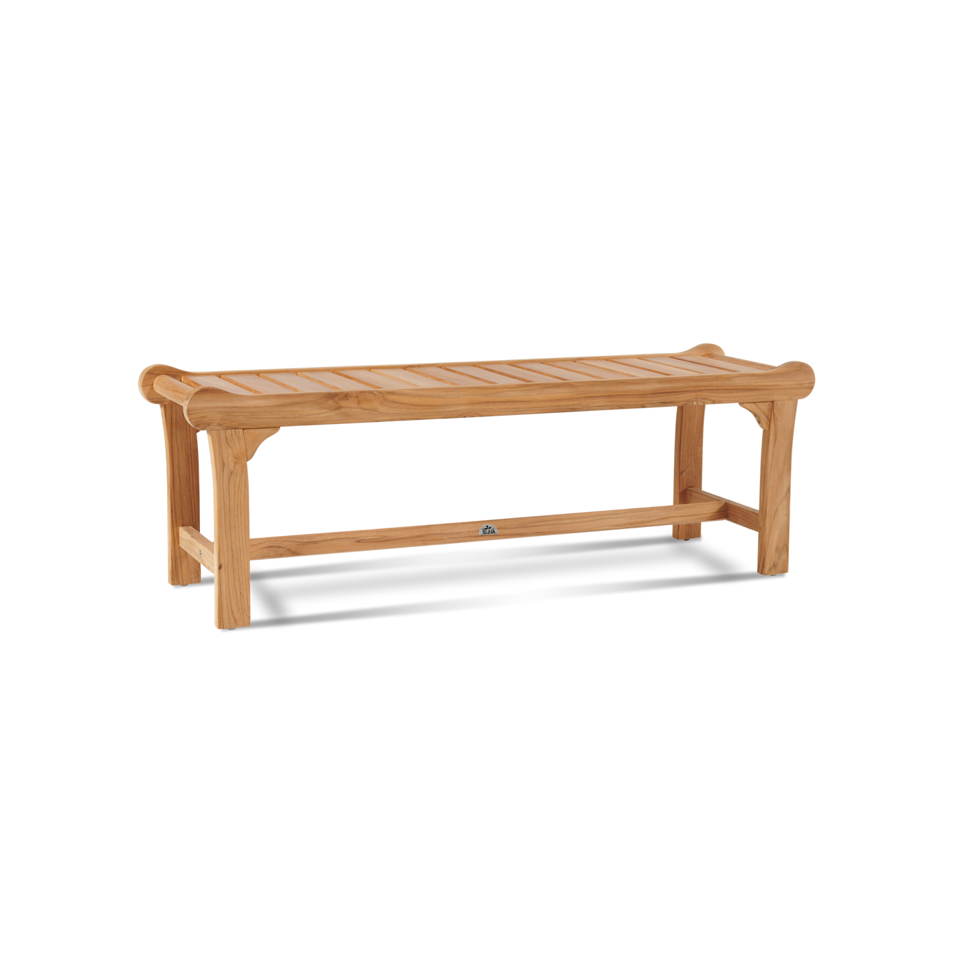Park 2-Person Teak Outdoor Backless Bench