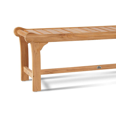 Park 2-Person Teak Outdoor Backless Bench