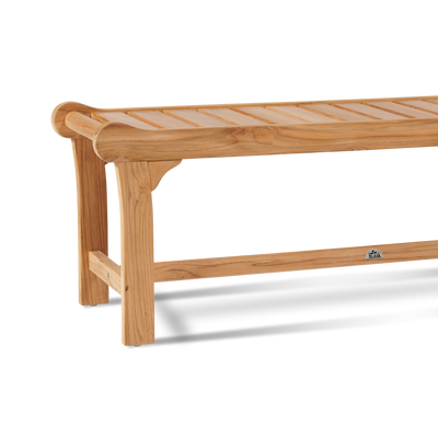 Park 2-Person Teak Outdoor Backless Bench