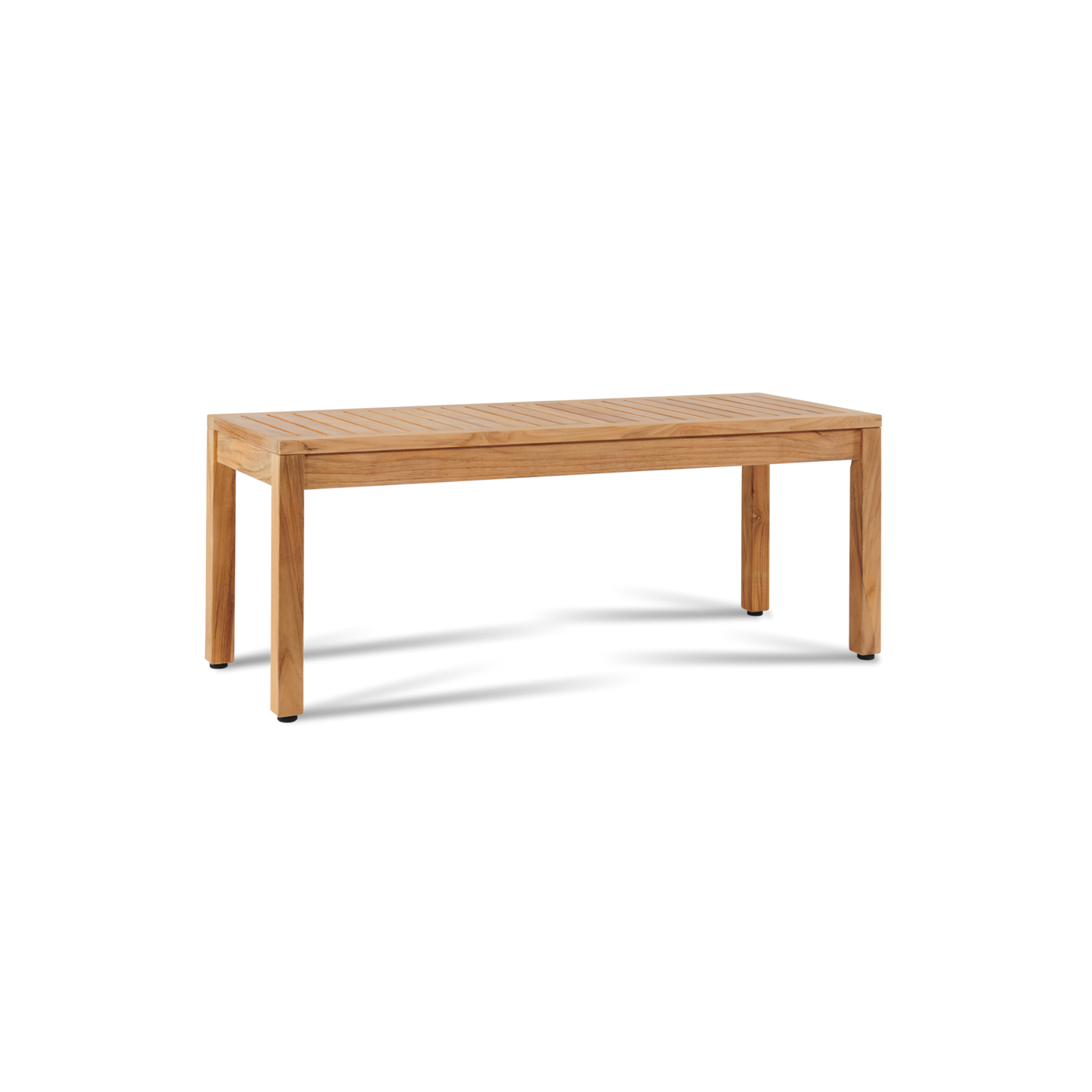 Dane 2-Person Teak Outdoor Backless Bench