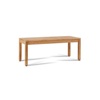 Dane 2-Person Teak Outdoor Backless Bench