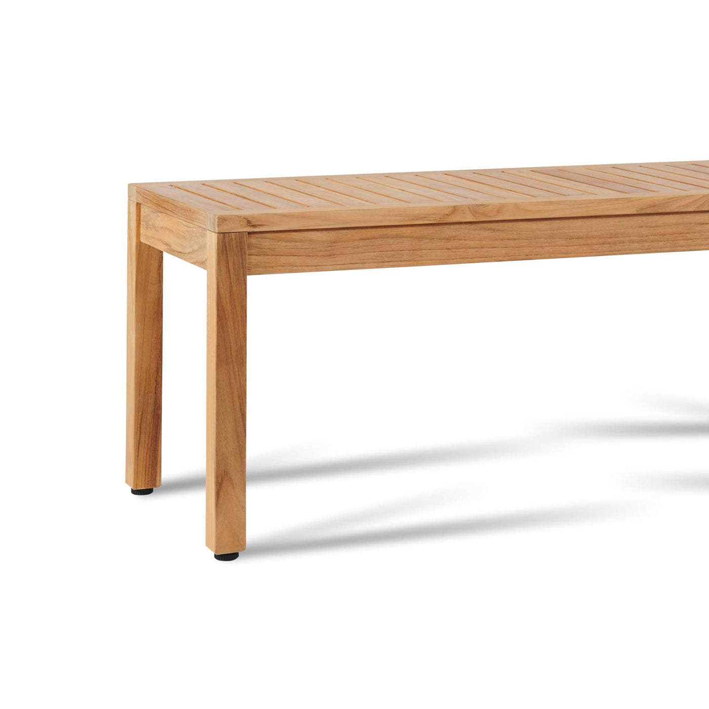 Dane 2-Person Teak Outdoor Backless Bench