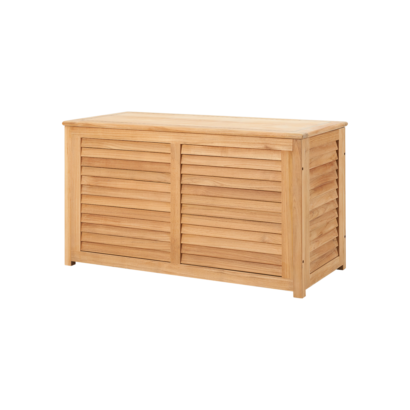 Poolside Teak Outdoor Storage Cushion Box
