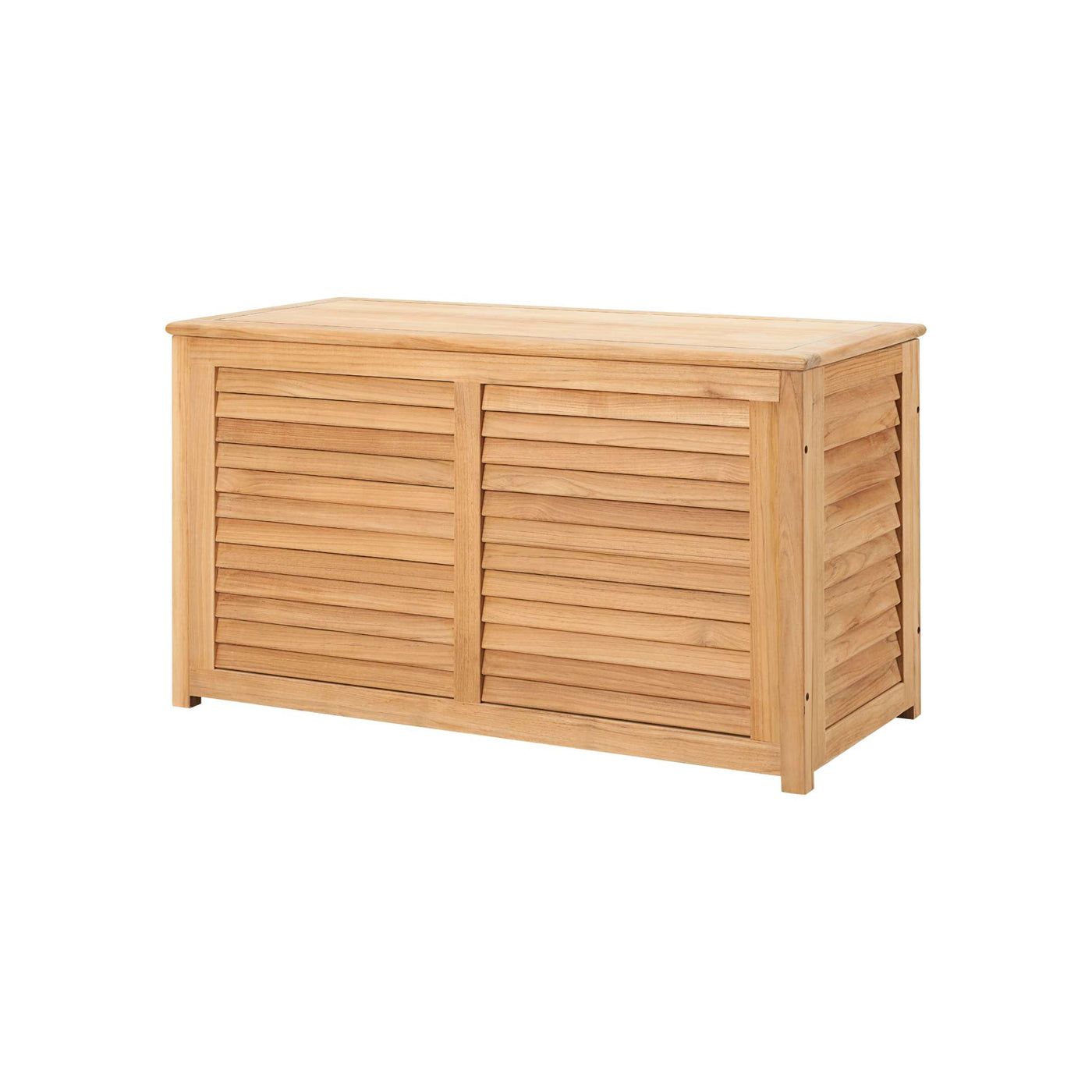 Poolside Teak Outdoor Storage Cushion Box