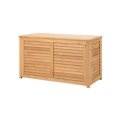 Poolside Teak Outdoor Storage Cushion Box