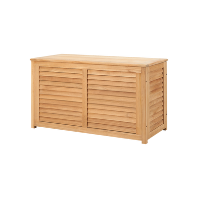 Poolside Teak Outdoor Storage Cushion Box