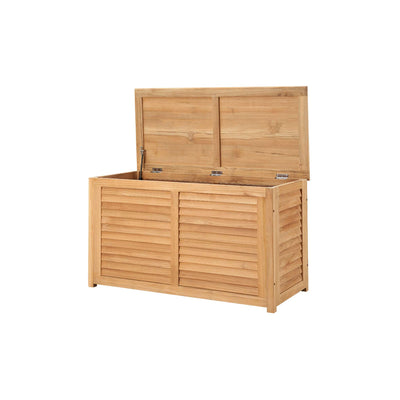Poolside Teak Outdoor Storage Cushion Box