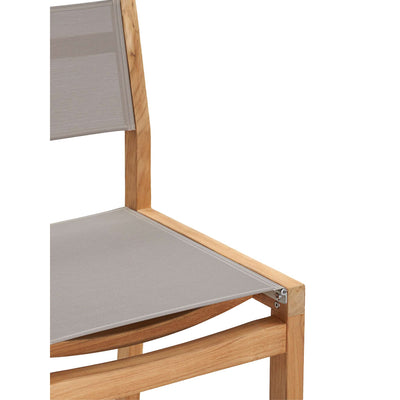 Pearl Teak Outdoor Counter Height Dining Chair in Black