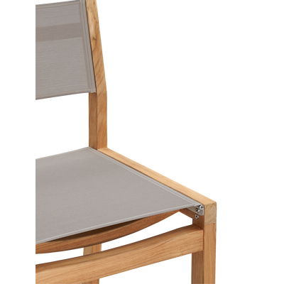 Pearl Teak Outdoor Counter Height Dining Chair in Black