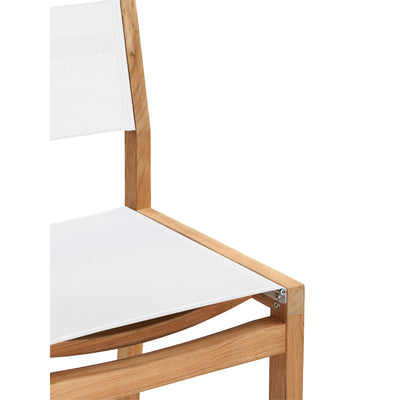 Pearl Teak Outdoor Counter Height Dining Chair in Black
