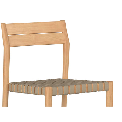 Siena Teak Outdoor Woven Stacking Armchair (Set of 4)