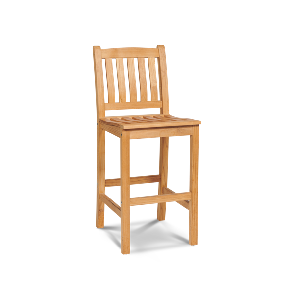 Oasis Teak Outdoor Bar Height Dining Chair