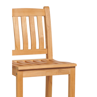 Oasis Teak Outdoor Bar Height Dining Chair