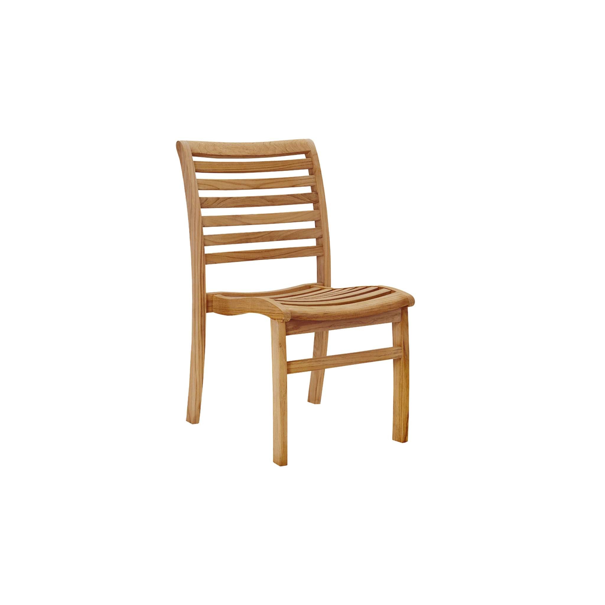 Birmingham Teak Outdoor Dining Stacking Chair (Set of 4)
