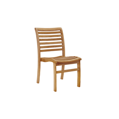 Birmingham Teak Outdoor Dining Stacking Chair (Set of 4)