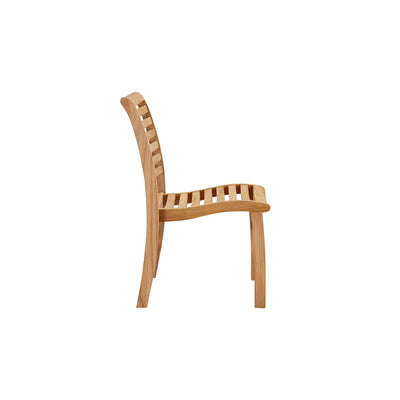Birmingham Teak Outdoor Dining Stacking Chair (Set of 4)