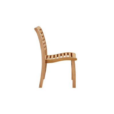 Birmingham Teak Outdoor Dining Stacking Chair (Set of 4)