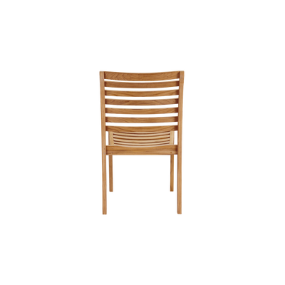 Birmingham Teak Outdoor Dining Stacking Chair (Set of 4)