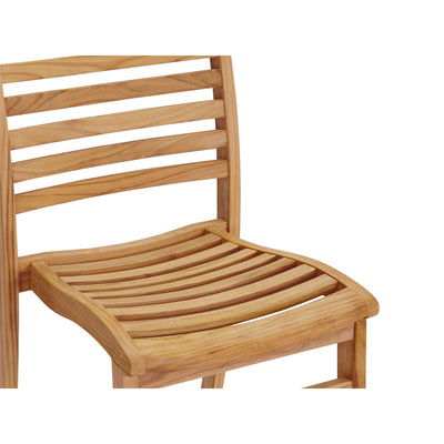 Birmingham Teak Outdoor Dining Stacking Chair (Set of 4)