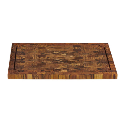 Rectangular Teak Cutting Board with Juice Groove