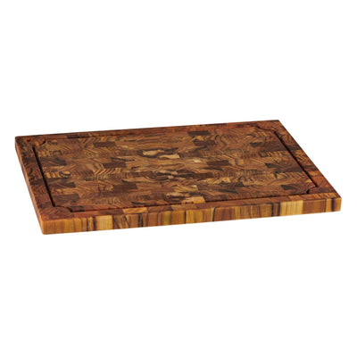 Rectangular Teak Cutting Board with Juice Groove