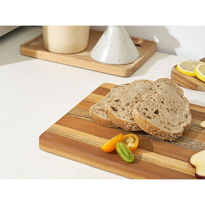 Rectangular Teak Cheese Board with Handles