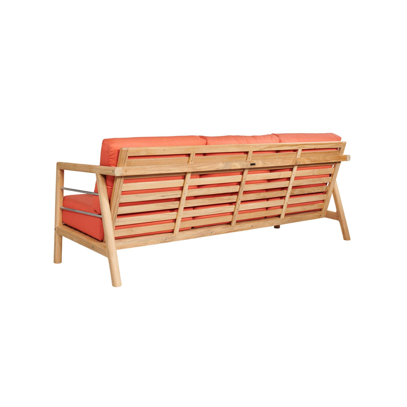 Aalto 4-Piece Teak Outdoor Patio Deep Seating Set with Sunbrella® Canvas Cushion