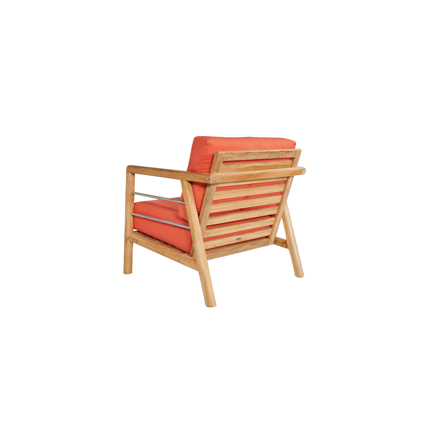 Aalto 4-Piece Teak Outdoor Patio Deep Seating Set with Sunbrella® Canvas Cushion