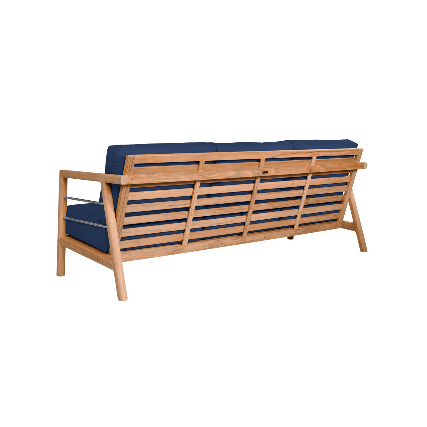 Aalto 4-Piece Teak Outdoor Patio Deep Seating Set with Sunbrella® Canvas Cushion