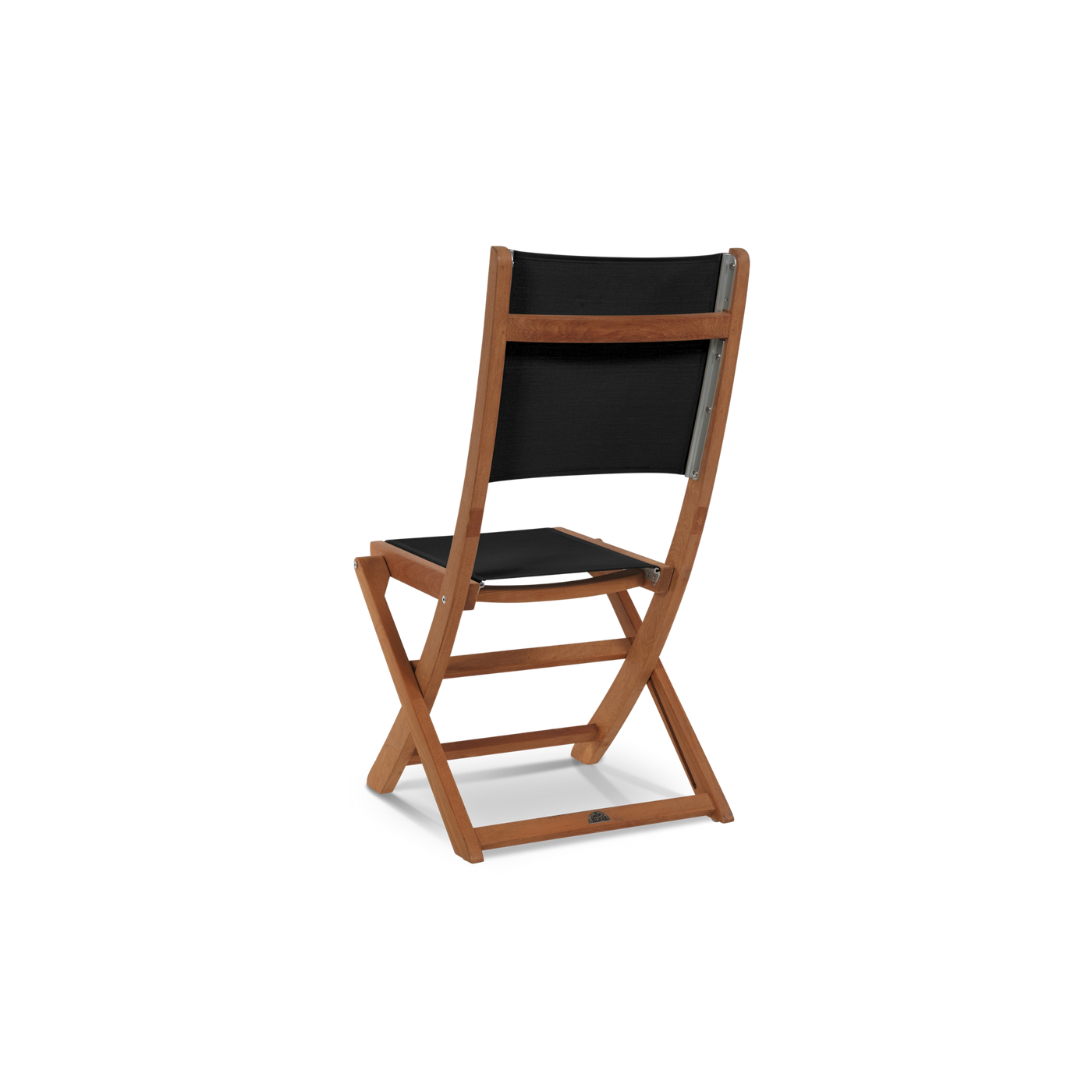 Dalton 9-Piece Teak Outdoor Family Dining Set in Black with Extensions and Folding Chairs